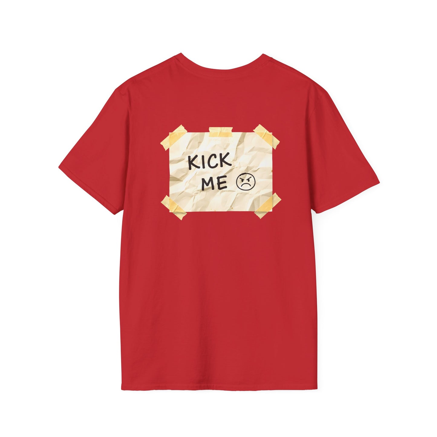 'Kick Me' Unisex Double-Sided Graphic T-Shirt