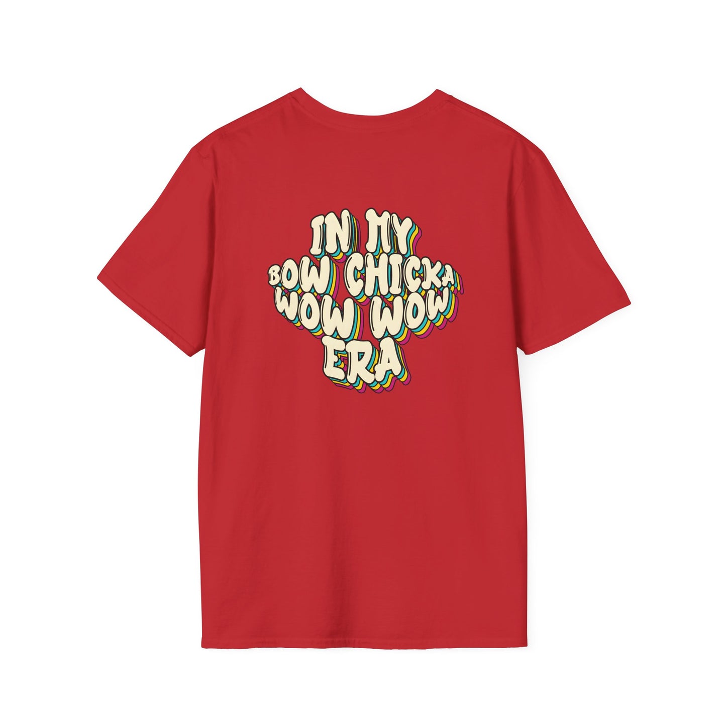 ‘Bow Chicka Wow Wow Era’ Unisex Double-Sided Graphic T-Shirt