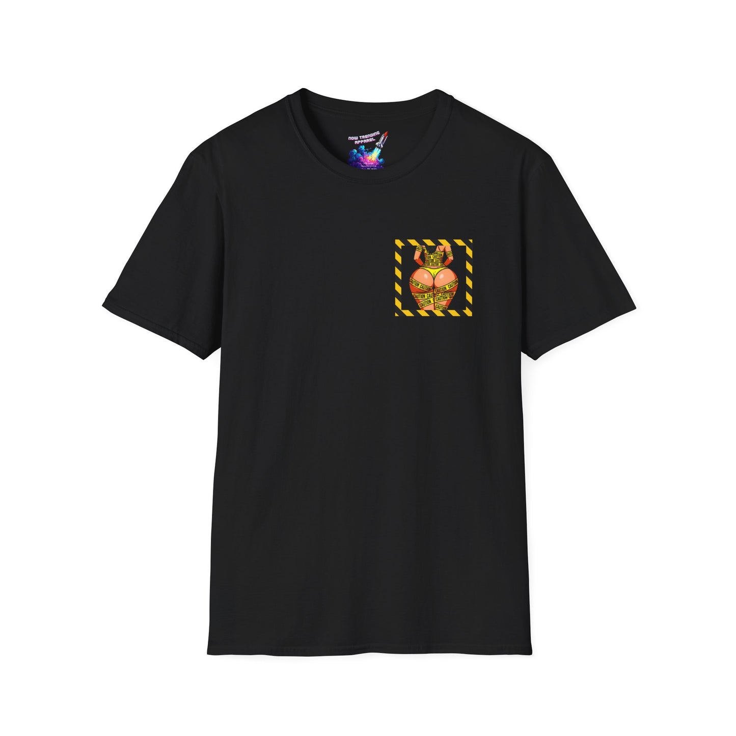 'Be Cautious' Unisex Double-Sided Graphic T-Shirt