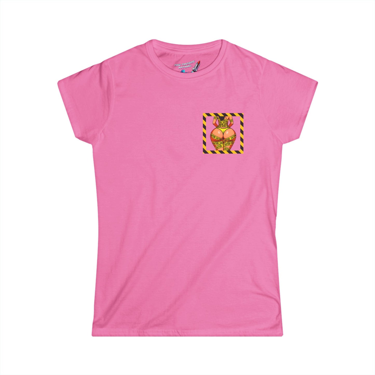 ‘Be Cautious’ Women's Double-Sided Graphic T-Shirt
