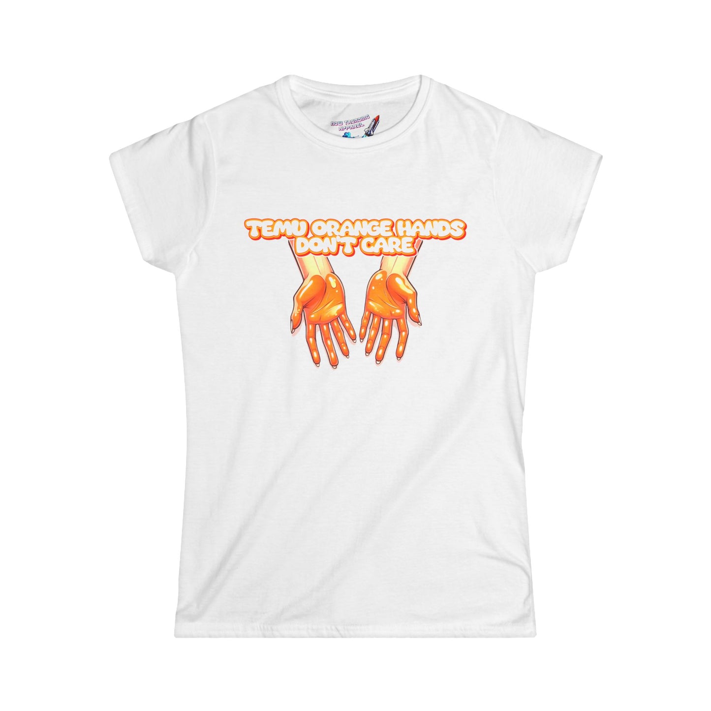 'Temu Orange Hands' Women's Graphic T-Shirt