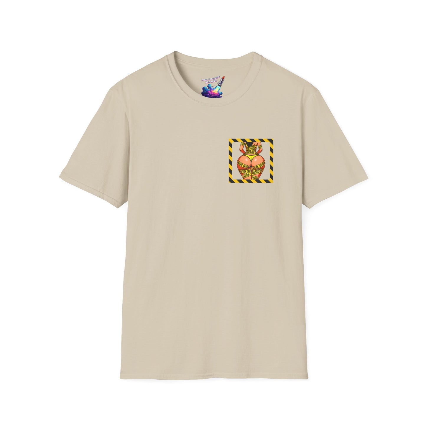 'Be Cautious' Unisex Double-Sided Graphic T-Shirt