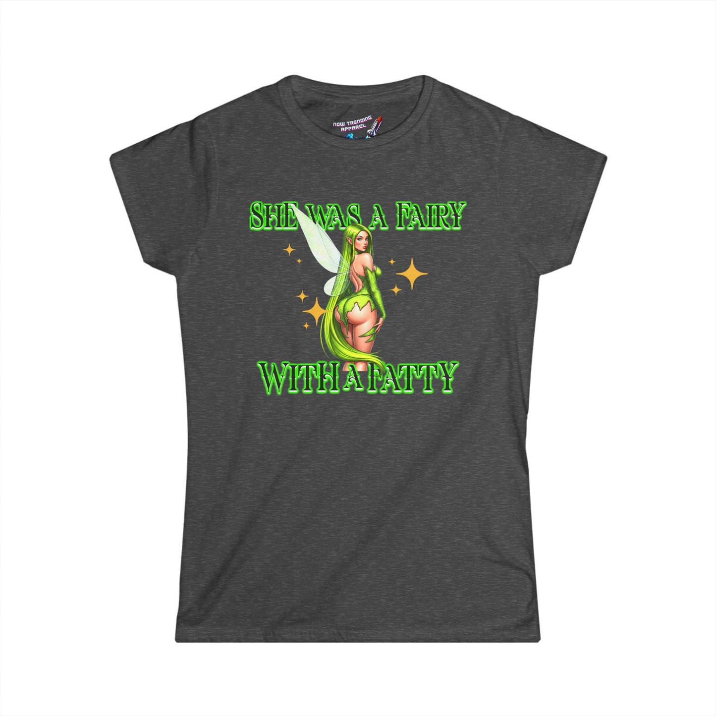 ‘Fairy with a Fatty’ Women's Graphic T-Shirt
