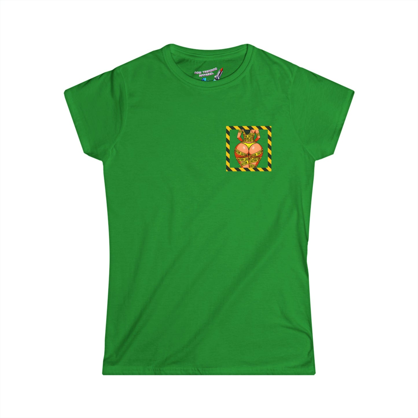 ‘Be Cautious’ Women's Double-Sided Graphic T-Shirt