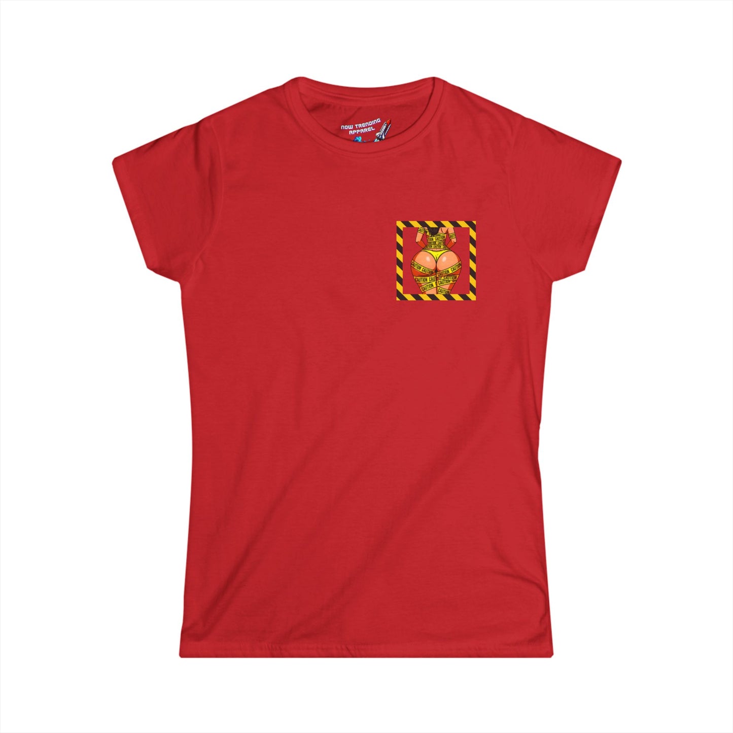 ‘Be Cautious’ Women's Double-Sided Graphic T-Shirt