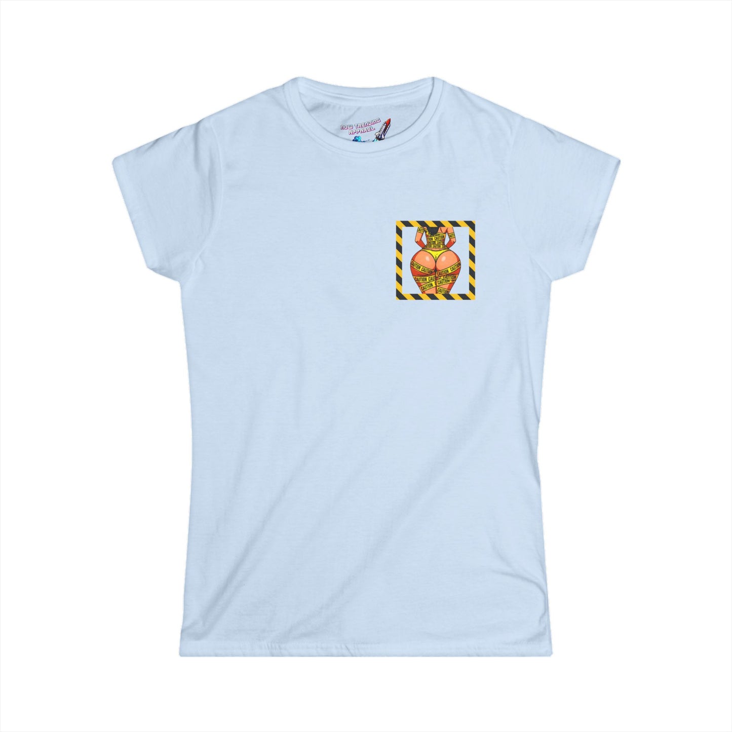 ‘Be Cautious’ Women's Double-Sided Graphic T-Shirt