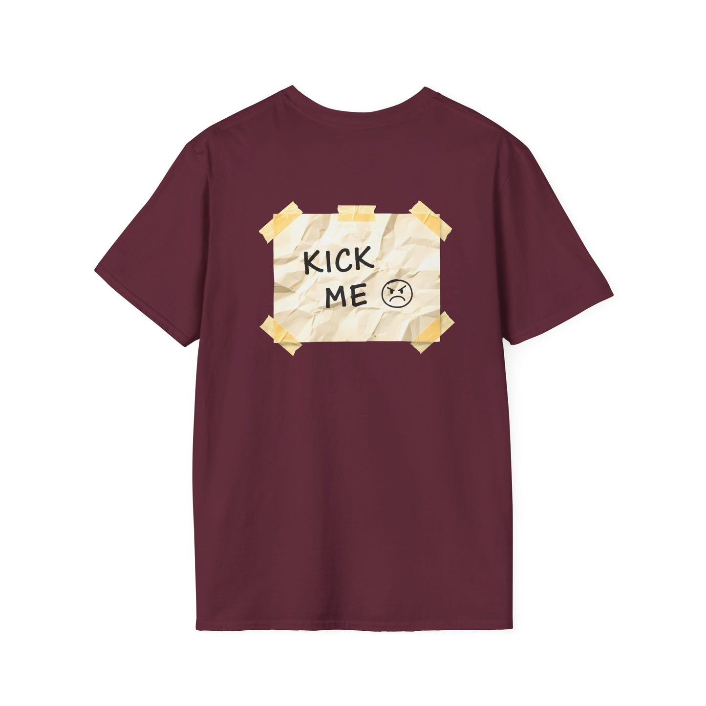 'Kick Me' Unisex Double-Sided Graphic T-Shirt