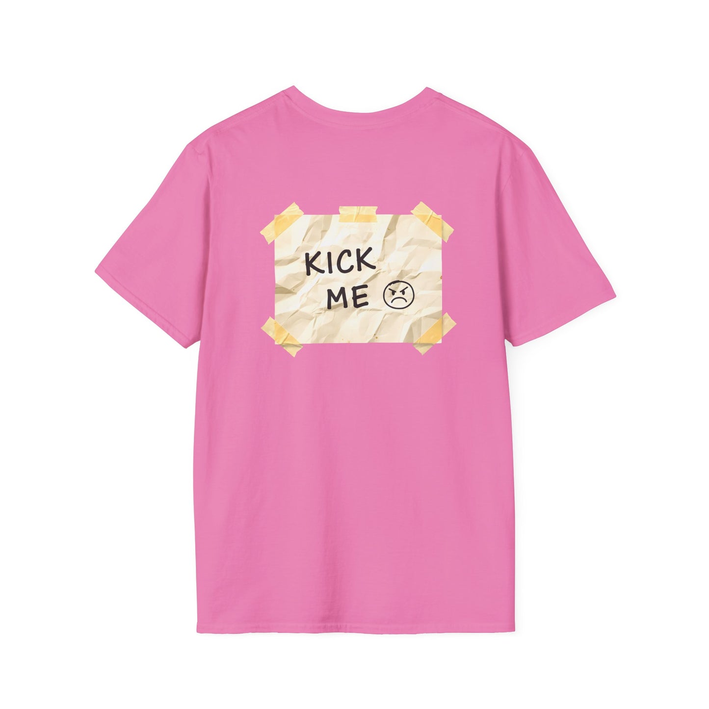 'Kick Me' Unisex Double-Sided Graphic T-Shirt