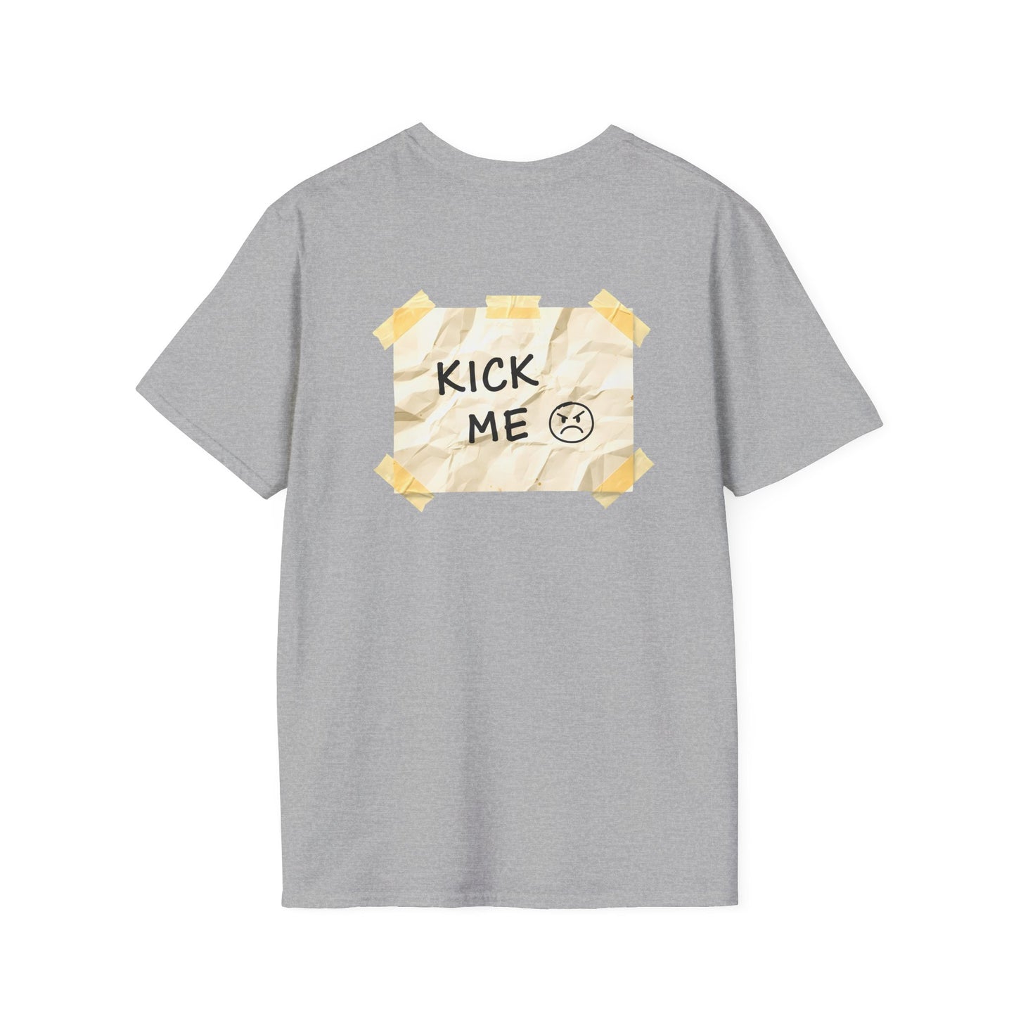 'Kick Me' Unisex Double-Sided Graphic T-Shirt