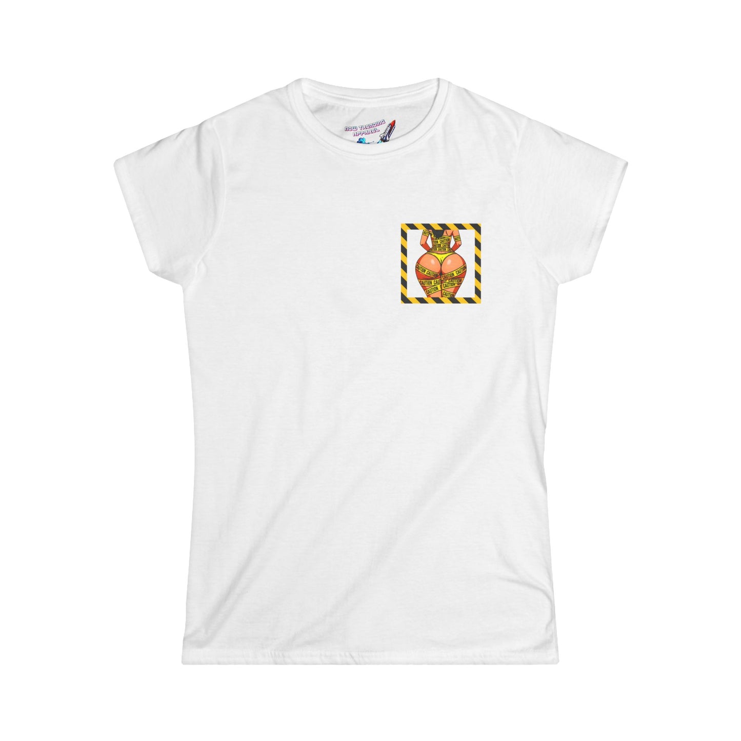 ‘Be Cautious’ Women's Double-Sided Graphic T-Shirt