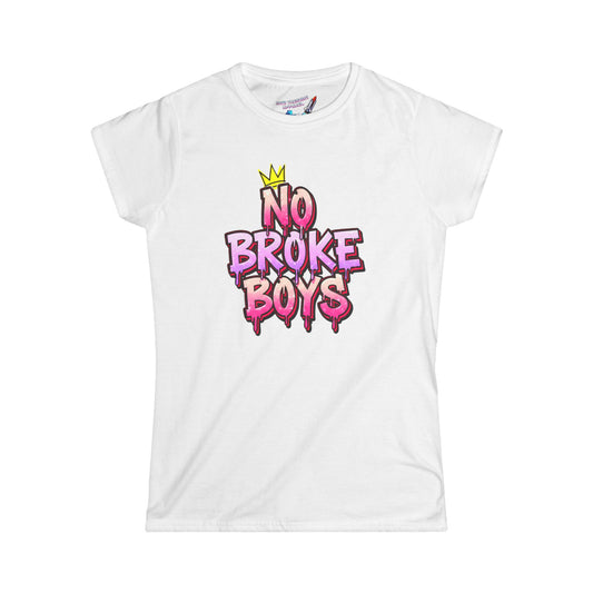 ‘No Broke Boys’ Women's Graphic T-Shirt