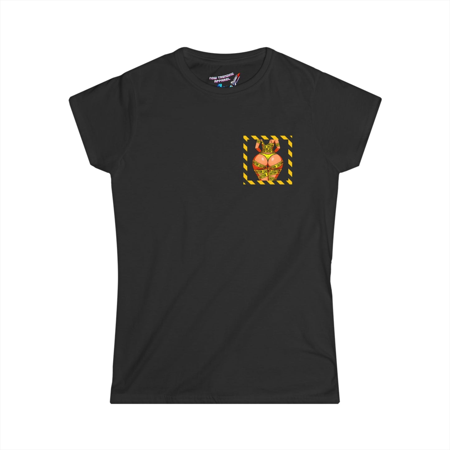‘Be Cautious’ Women's Double-Sided Graphic T-Shirt