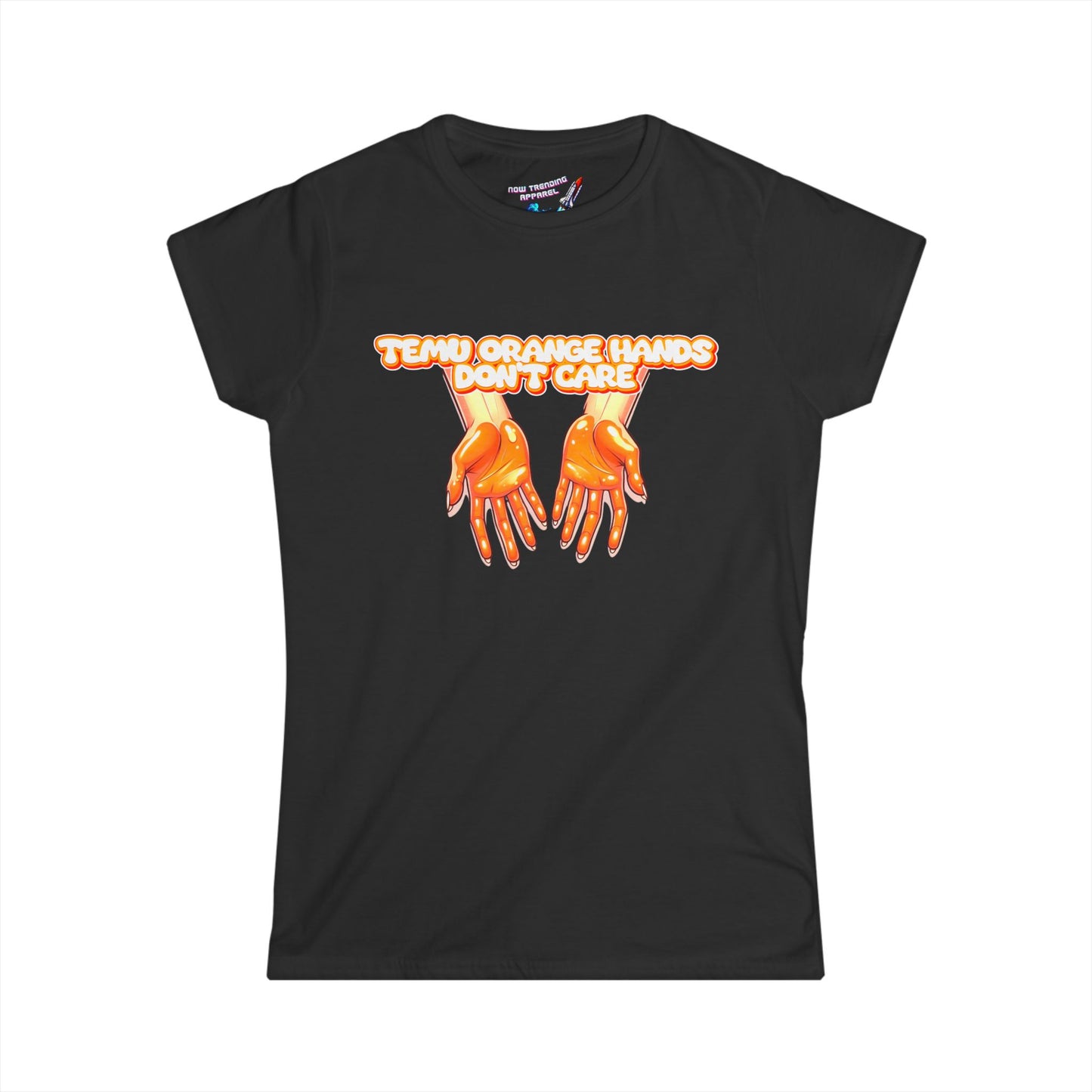 'Temu Orange Hands' Women's Graphic T-Shirt