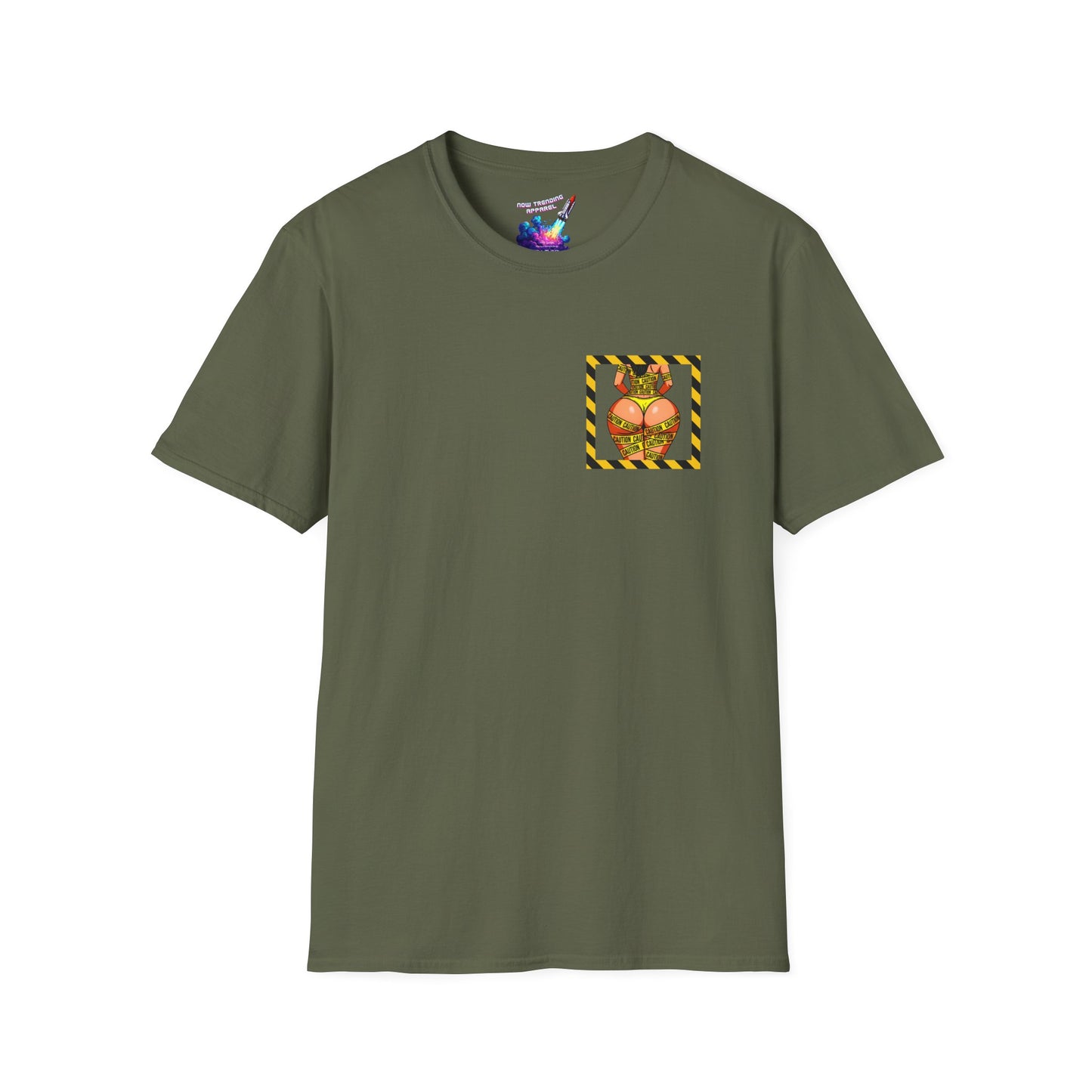 'Be Cautious' Unisex Double-Sided Graphic T-Shirt