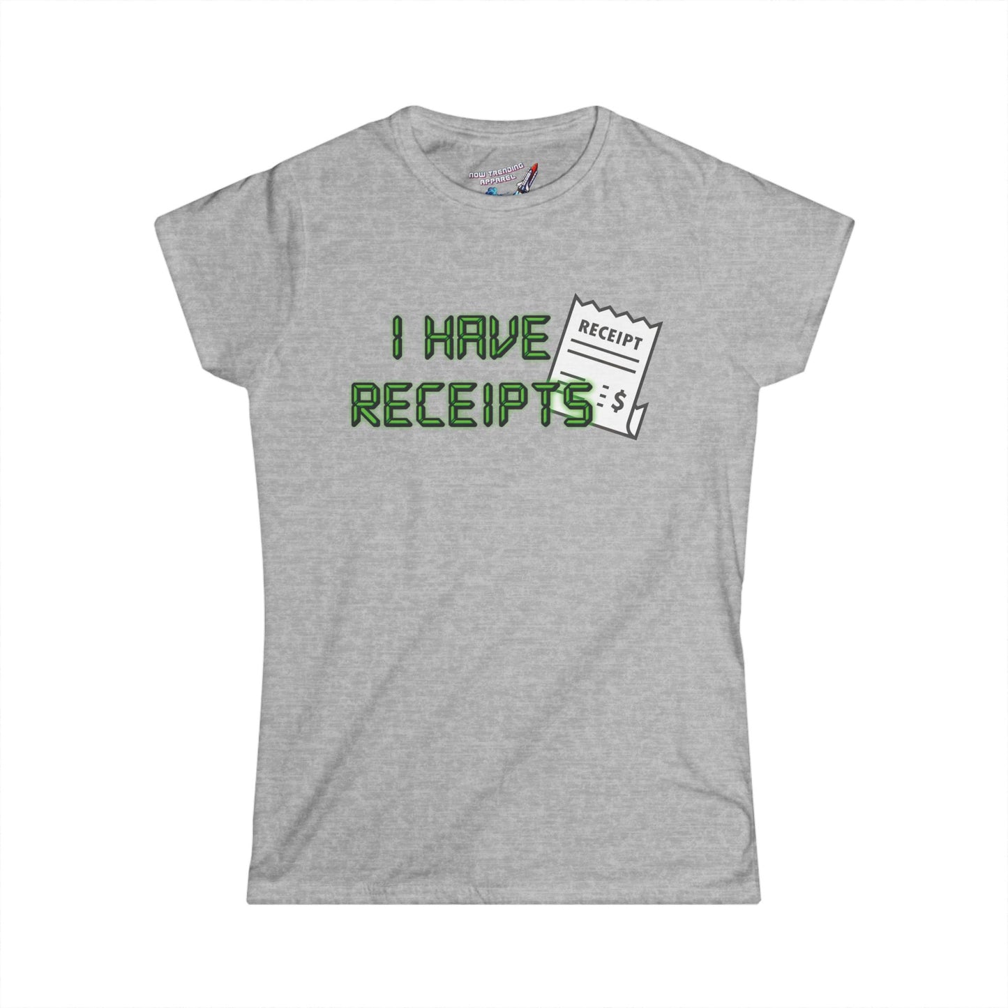 'Receipts' Women's Graphic T-Shirt