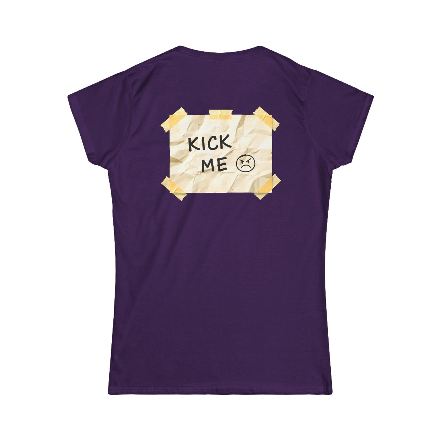 'Kick Me' Women's Double-Sided Graphic T-Shirt