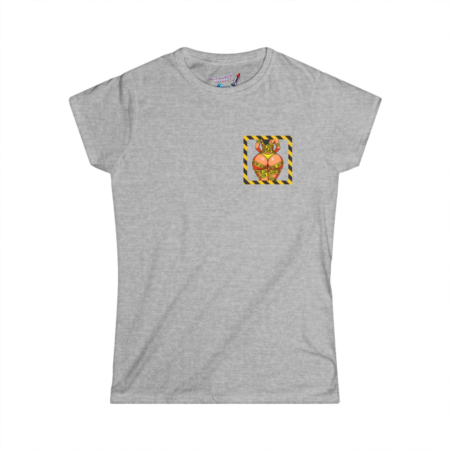 ‘Be Cautious’ Women's Double-Sided Graphic T-Shirt
