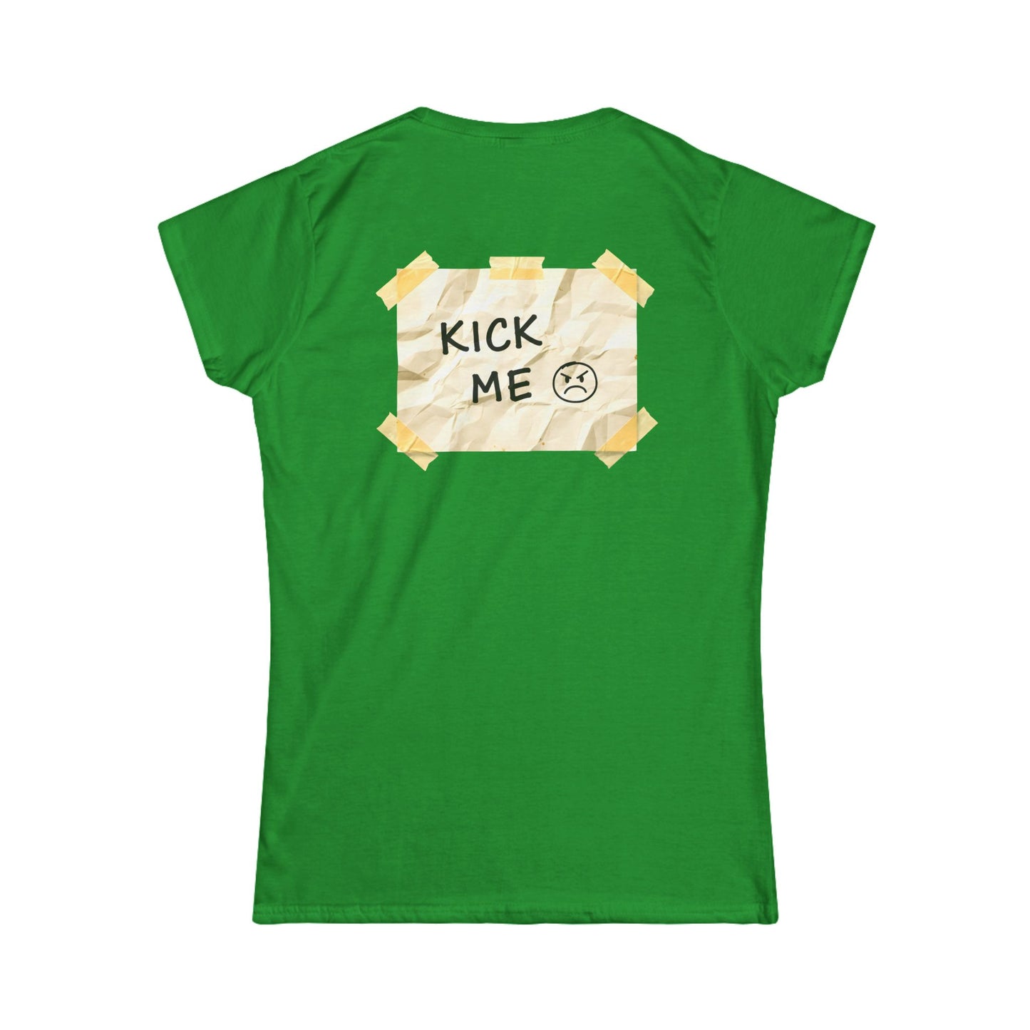 'Kick Me' Women's Double-Sided Graphic T-Shirt