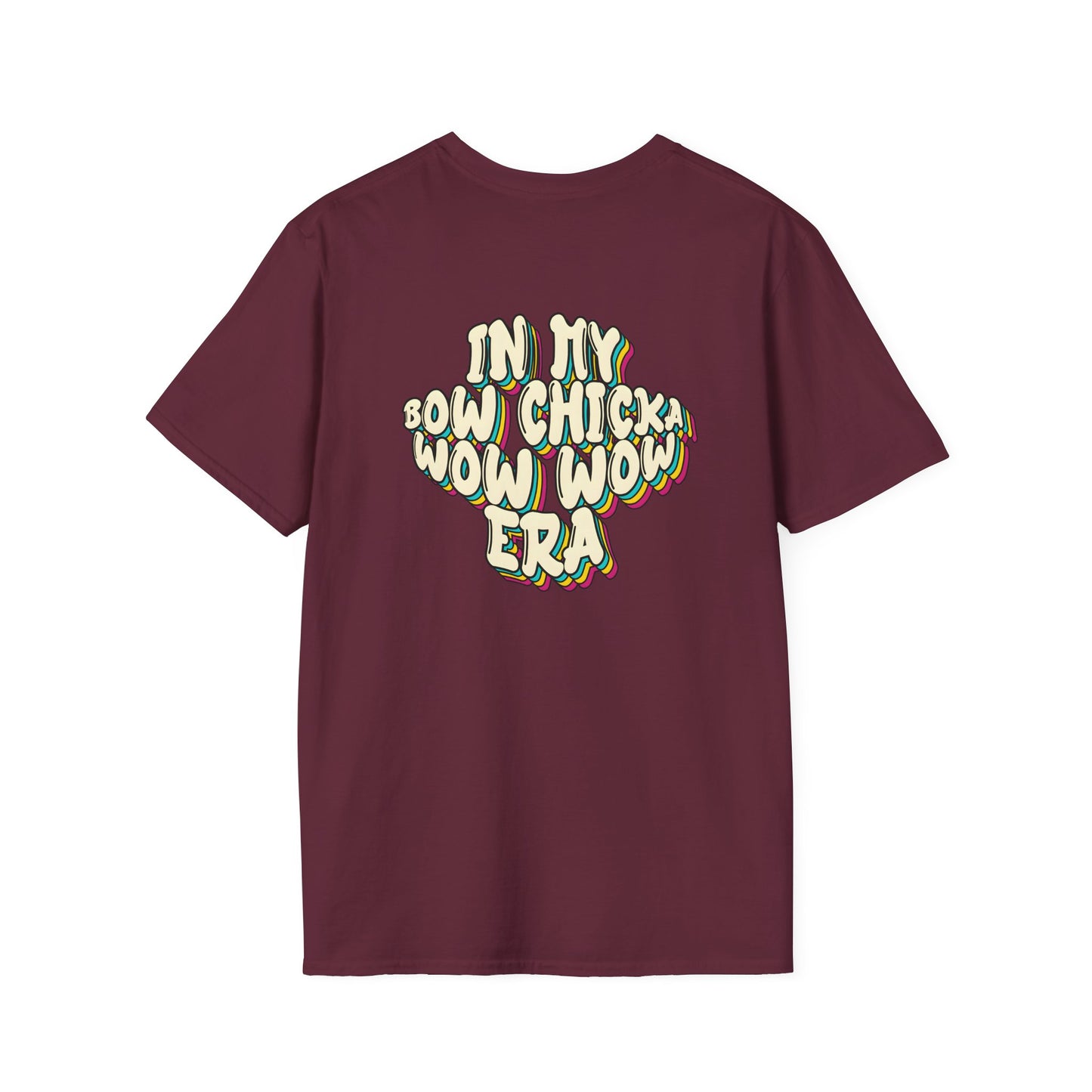 ‘Bow Chicka Wow Wow Era’ Unisex Double-Sided Graphic T-Shirt