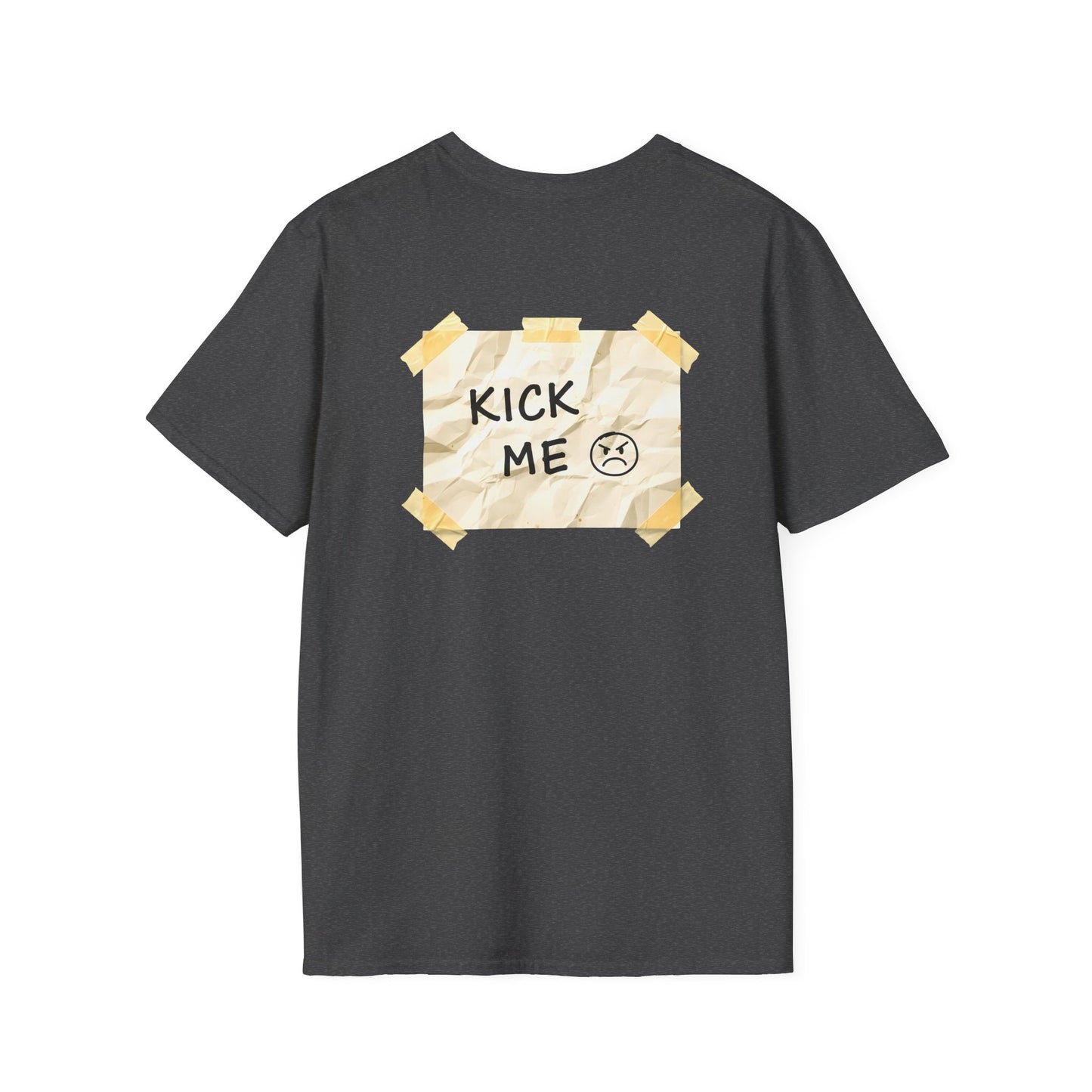 'Kick Me' Unisex Double-Sided Graphic T-Shirt