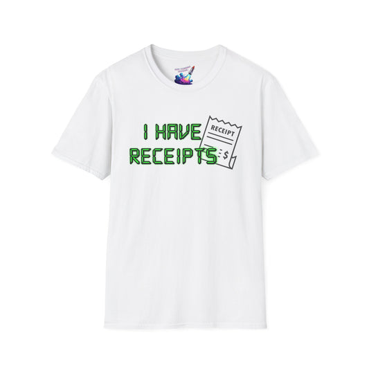 'Receipts' Unisex Graphic T-Shirt