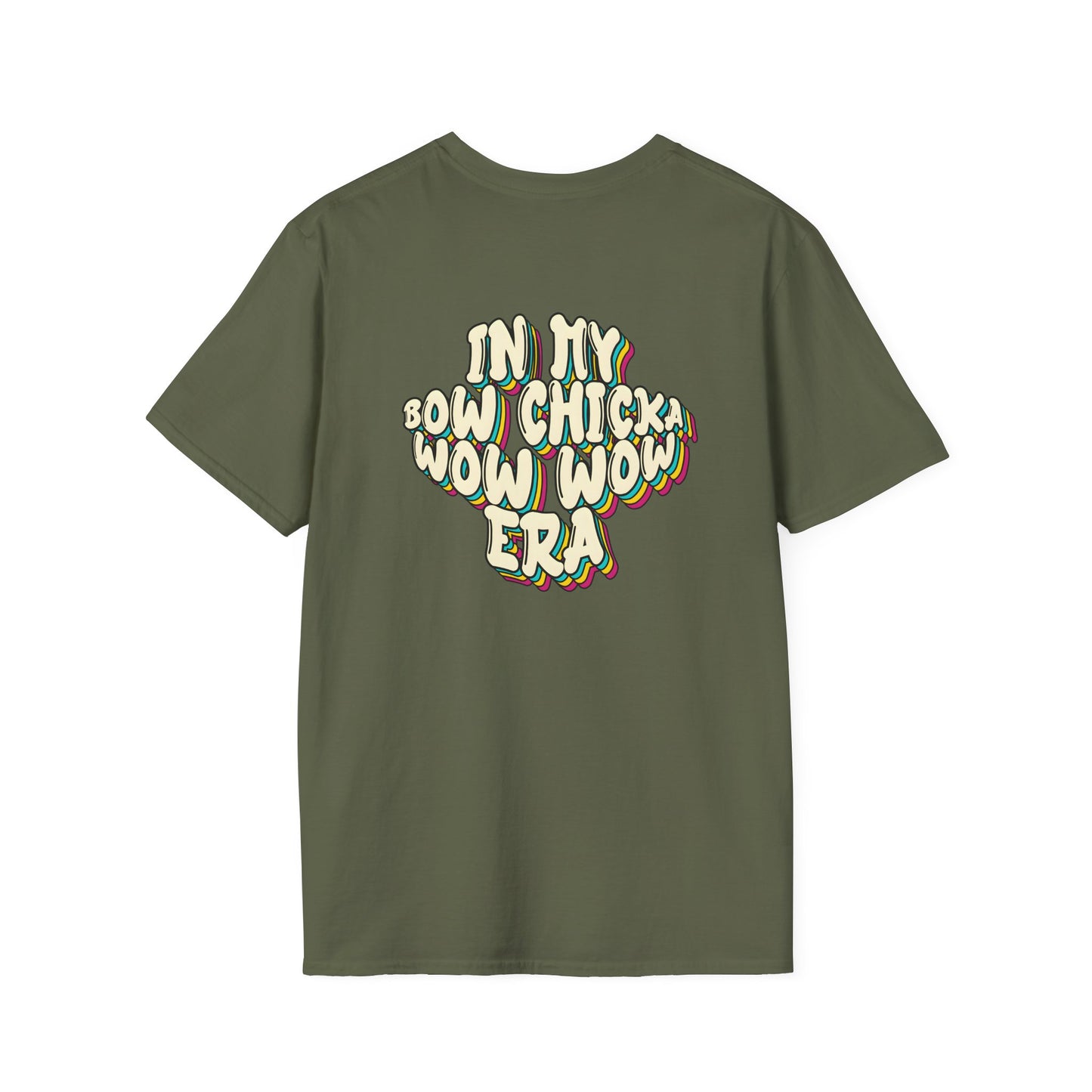 ‘Bow Chicka Wow Wow Era’ Unisex Double-Sided Graphic T-Shirt