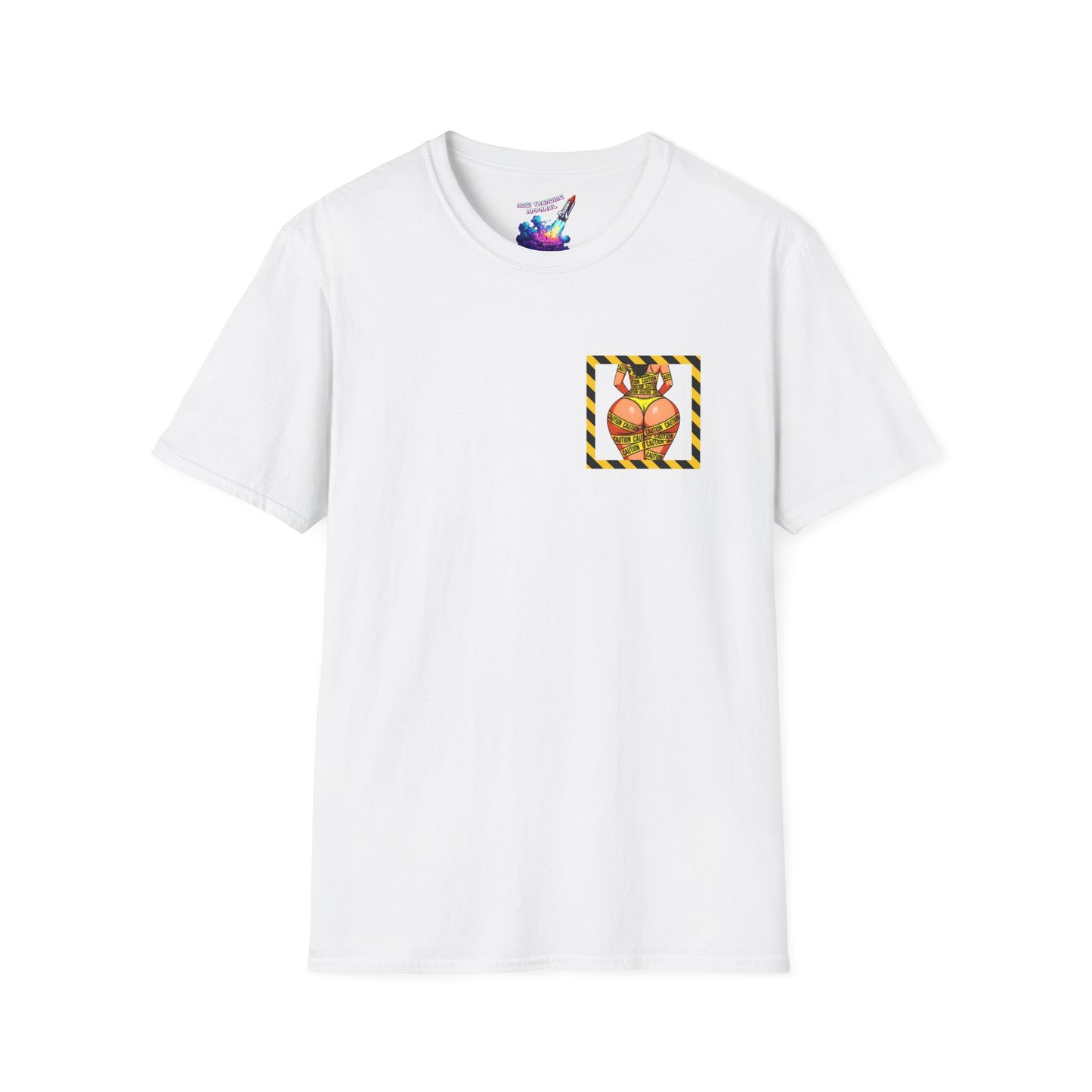 'Be Cautious' Unisex Double-Sided Graphic T-Shirt