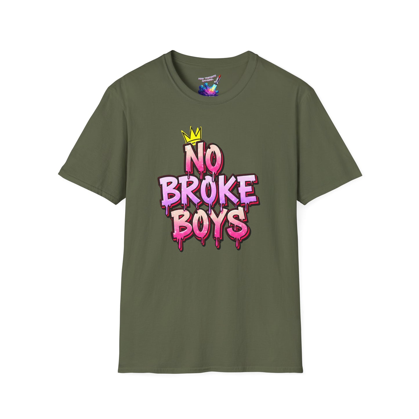 'No Broke Boys' Unisex Graphic T-Shirt