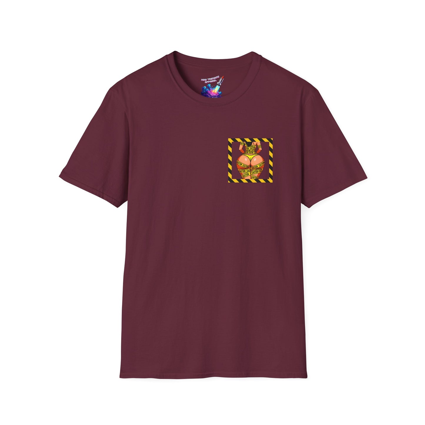 'Be Cautious' Unisex Double-Sided Graphic T-Shirt