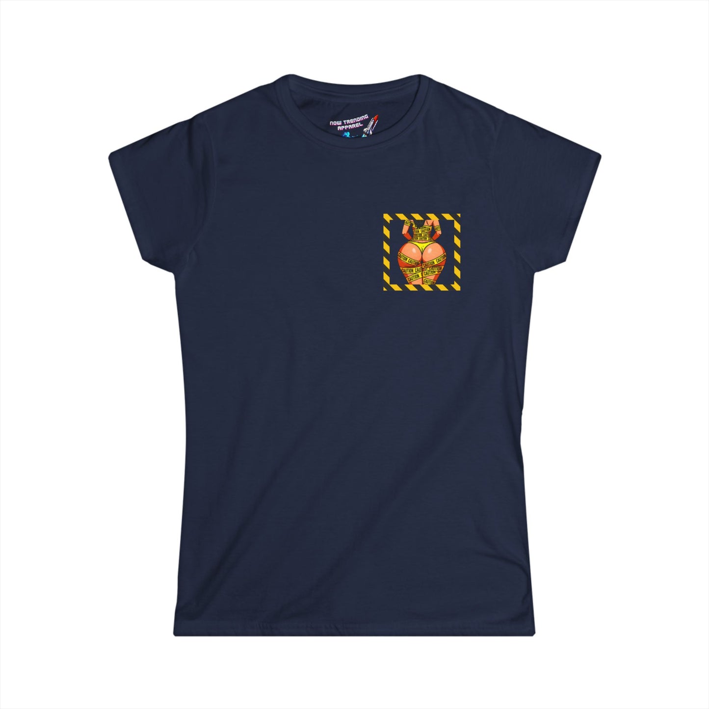 ‘Be Cautious’ Women's Double-Sided Graphic T-Shirt