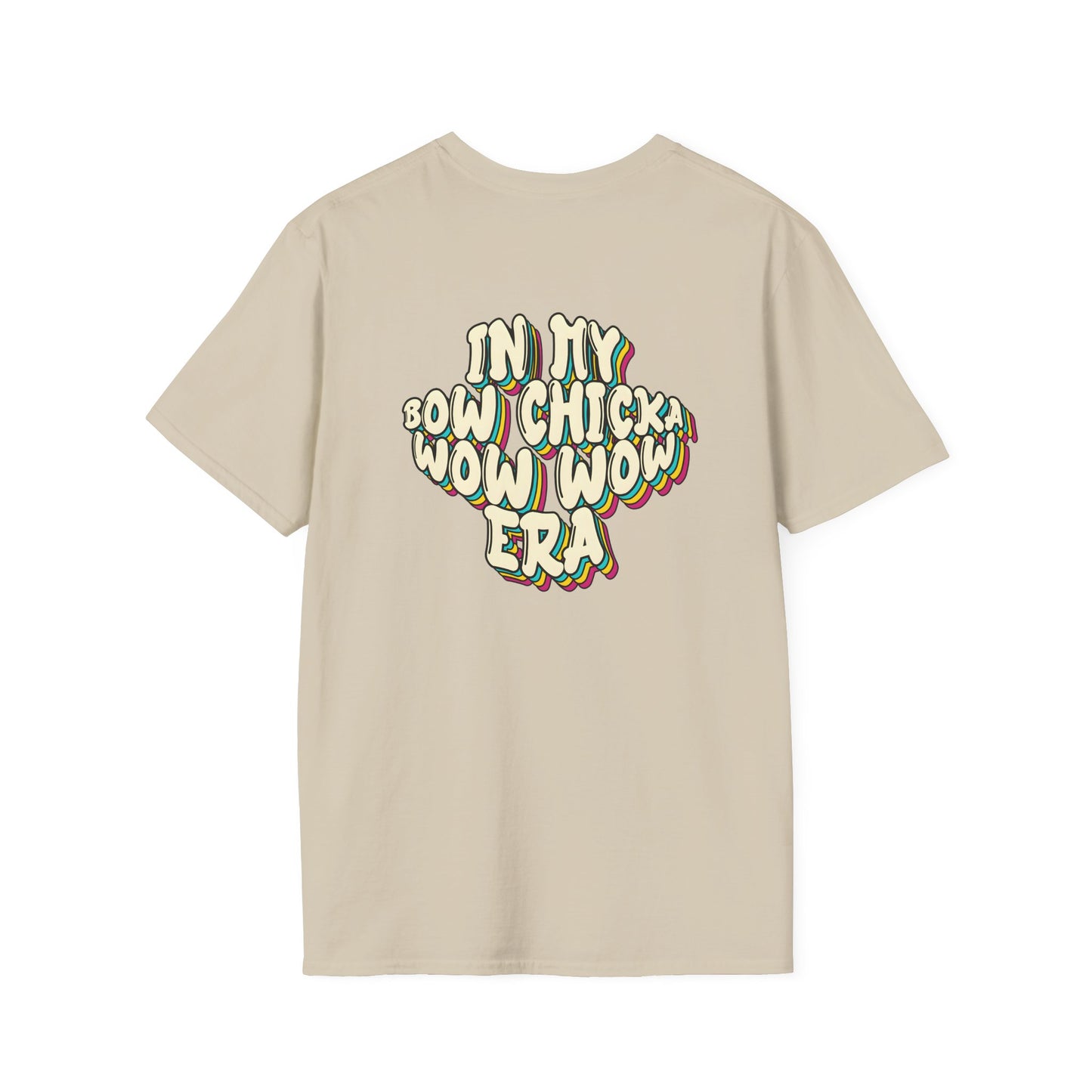 ‘Bow Chicka Wow Wow Era’ Unisex Double-Sided Graphic T-Shirt