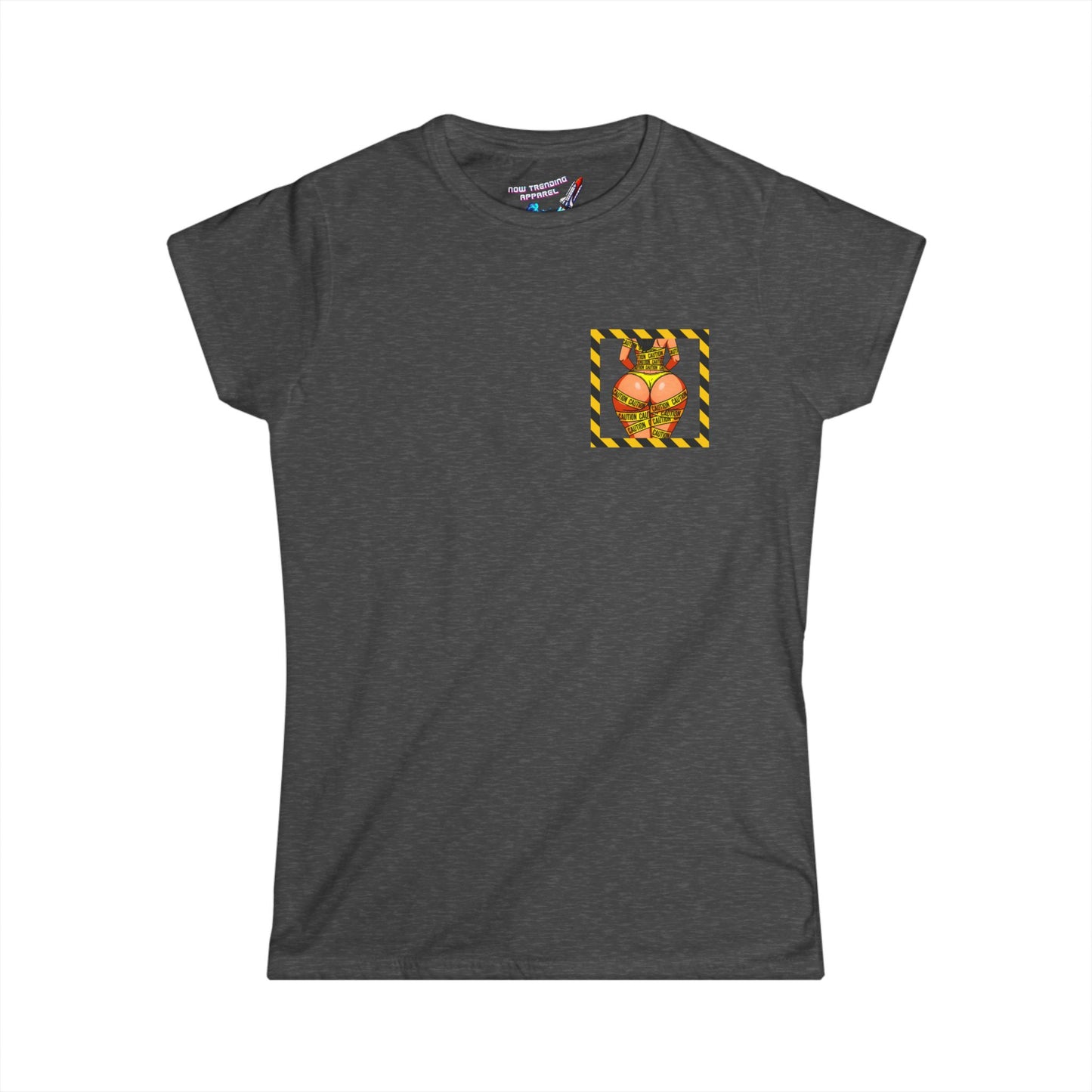 ‘Be Cautious’ Women's Double-Sided Graphic T-Shirt