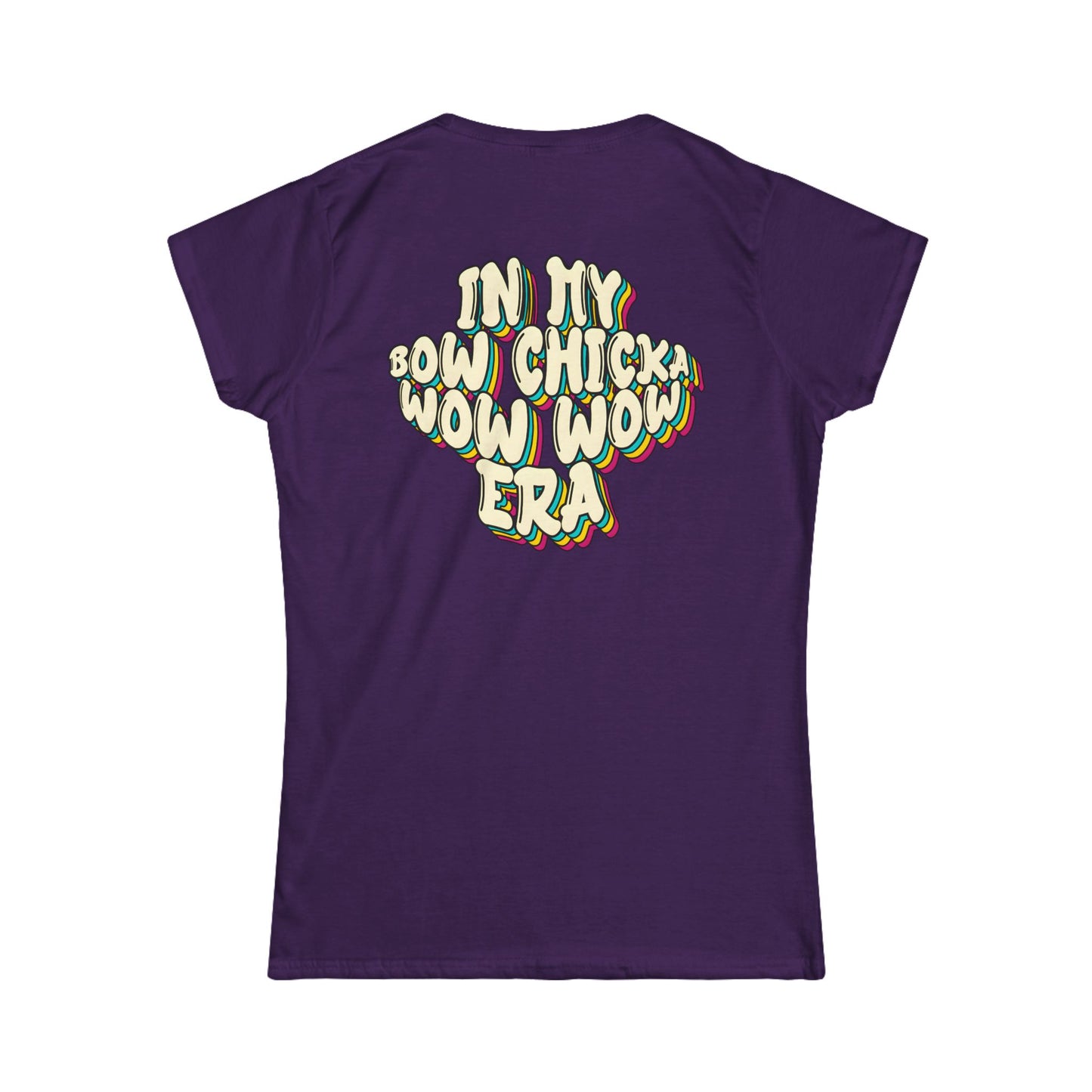 ‘Bow Chicka Wow Wow Era’ Women's Double-Sided Graphic T-Shirt