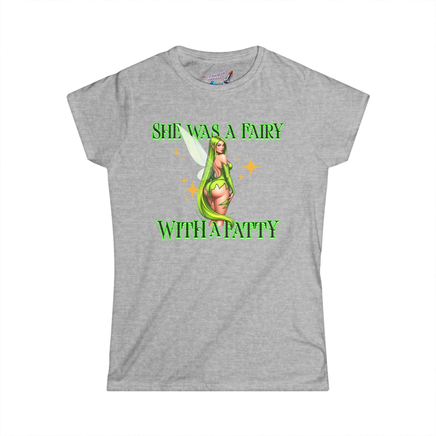 ‘Fairy with a Fatty’ Women's Graphic T-Shirt