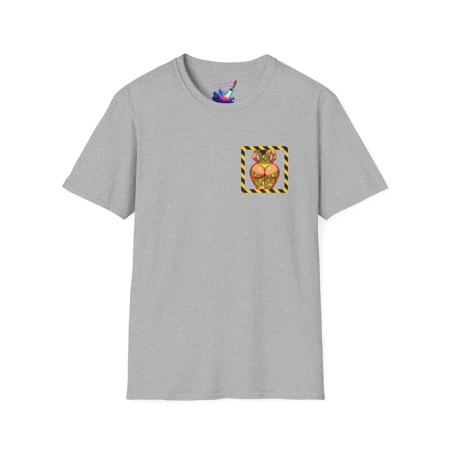 'Be Cautious' Unisex Double-Sided Graphic T-Shirt