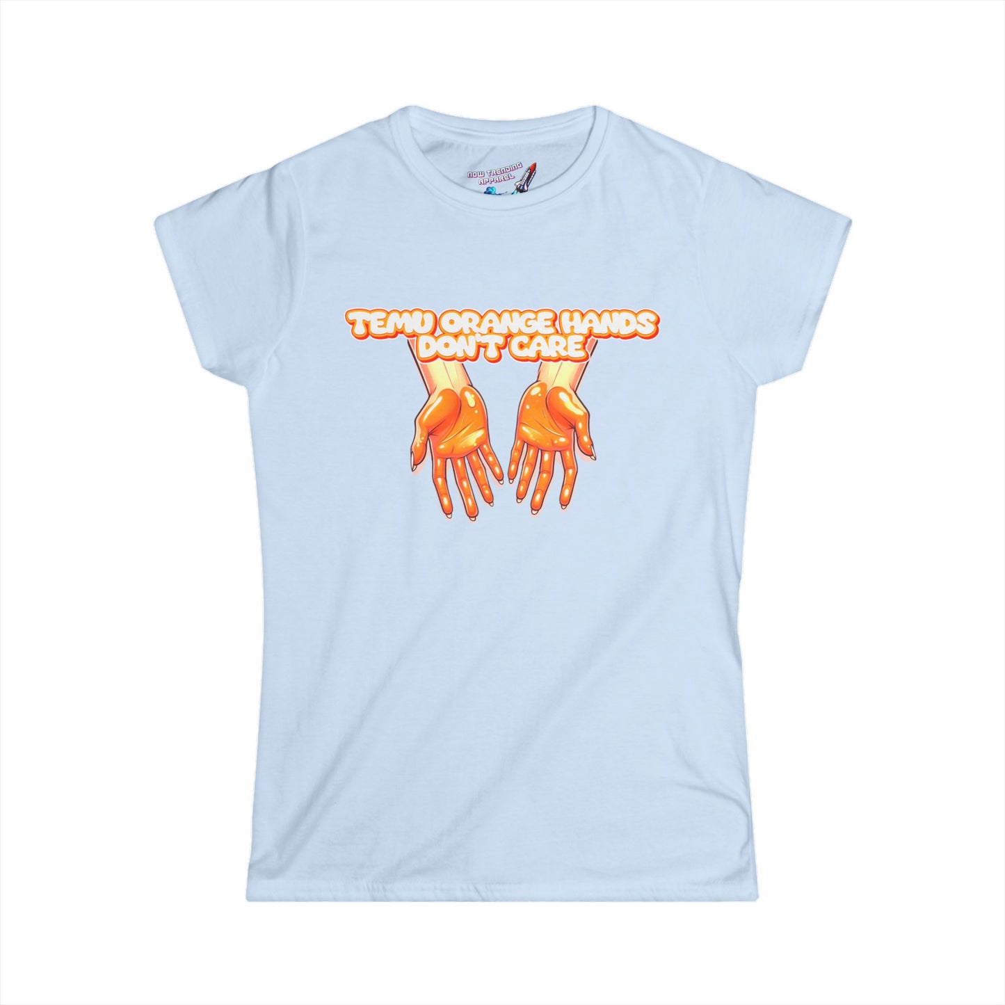 'Temu Orange Hands' Women's Graphic T-Shirt