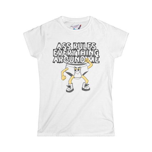'Ass Rules Everything' Women's Graphic T-Shirt