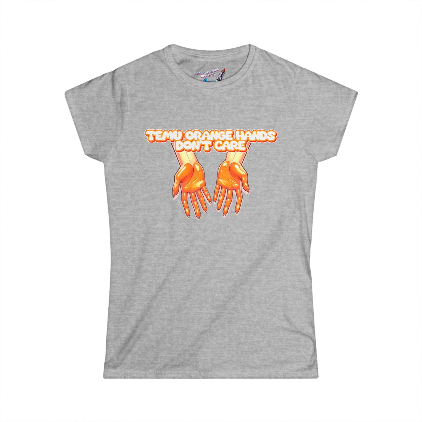 'Temu Orange Hands' Women's Graphic T-Shirt
