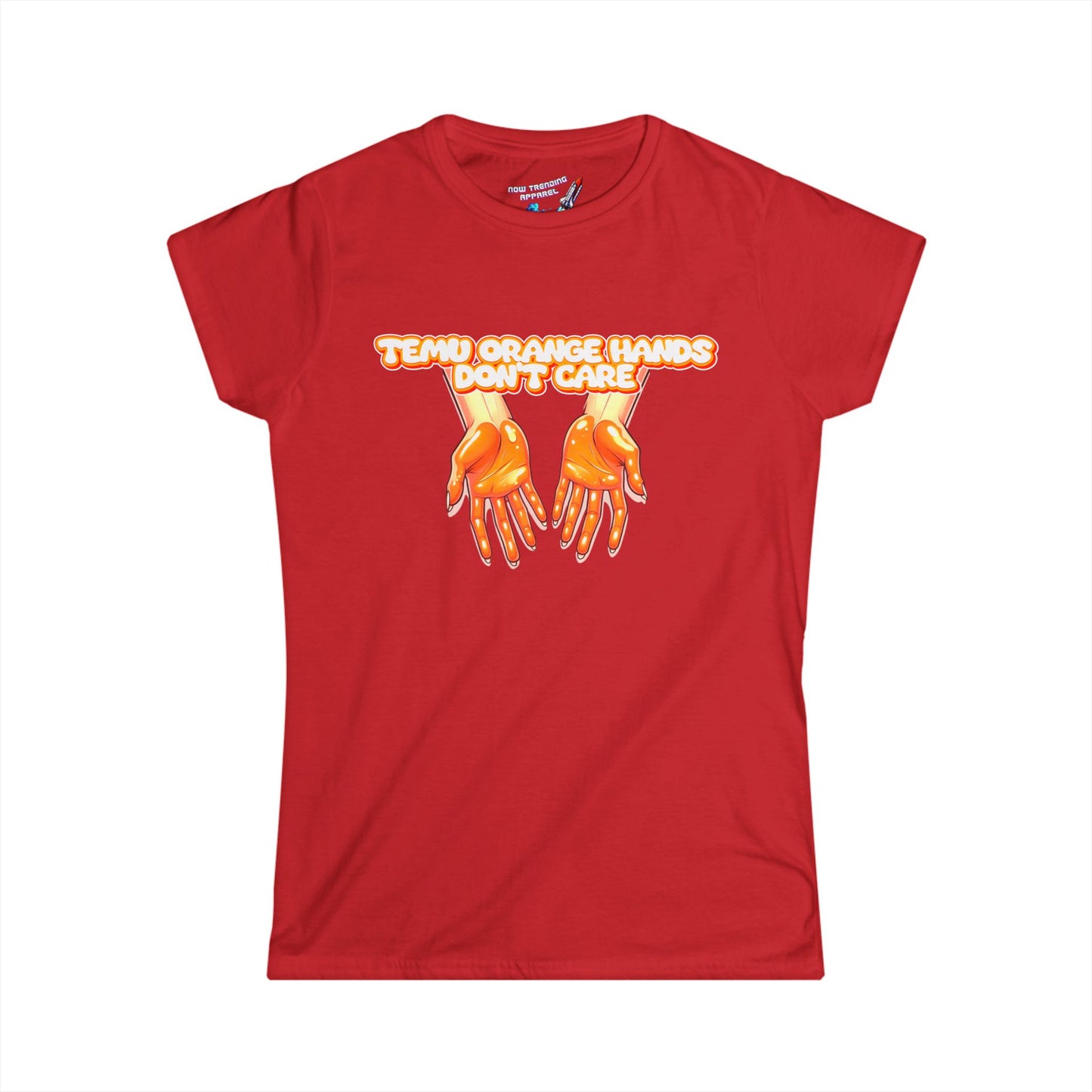 'Temu Orange Hands' Women's Graphic T-Shirt