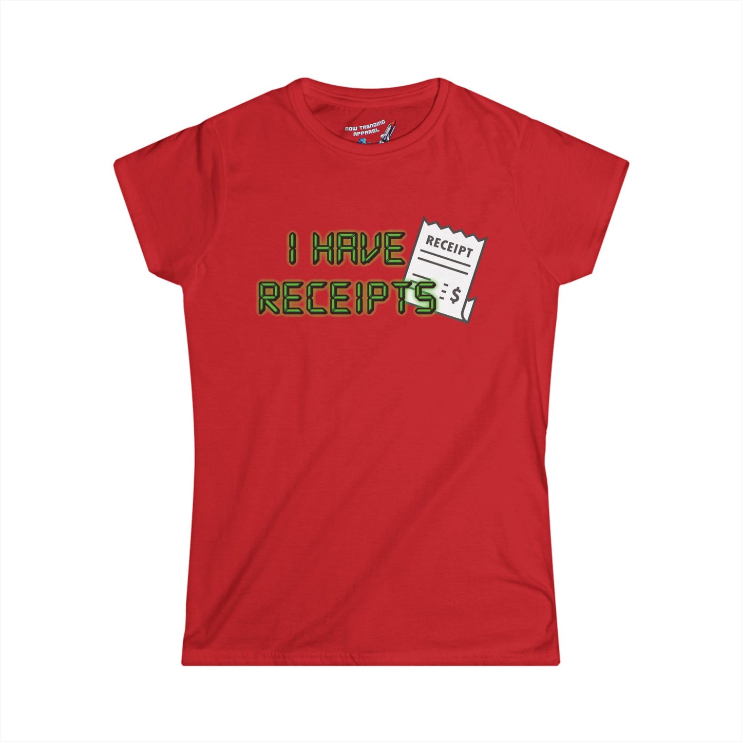 'Receipts' Women's Graphic T-Shirt